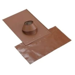 Solin Tuiles 15 à 30° Avec Kit D'étanchéité Noir Mat - Solin Tuiles 15 à 30° Avec Kit D'étanchéité En Matériau Composite Couleur Brique