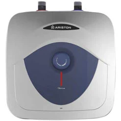 Ariston Blu Evo RS Chauffe-eau électrique à Accumulation Sous évier 15 Litres, Profil De Charge XXS, Puissance 2000W. Compact, Facile à Utiliser. Conçu Et Fabriqué Pour être Installé En France.