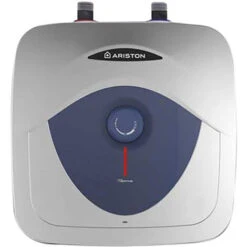 Ariston Blu Evo RS Chauffe-eau électrique à Accumulation Sous évier 10 Litres, Profil De Charge XXS, Puissance 2000W. Compact, Facile à Utiliser. Conçu Et Fabriqué Pour être Installé En France.