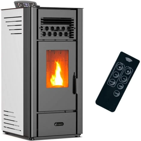 Poêle à Granulés Air Anita 10 KW Blanc Sannover 3 Poêle à Granulés Air Anita 10 KW Blanc Sannover