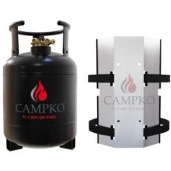 PACK CAMPKO Bouteille GPL Bluetooth Réservoir 15L + Support Mural Camping Car