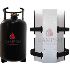 PACK CAMPKO Bouteille GPL 30L Rechargeable Bluetooth + Support Mural Camping Car
