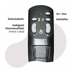 Cheminée électrique Avec Chauffage, Cheminée Murale Avec LED Feu Artificiel Avec Radiateur Soufflant Commutable : 750/1500 W Télécommande (taille L - 126 Cm, Noir) -Ubbink Magasin 74953937 5