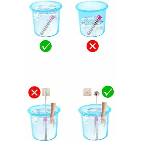 Chauffe-eau électrique 3000W Avec Tension Par Immersion, Chauffe-eau De Piscine, Chauffe-eau Portable, Adapté Pour étangs, Seaux 6 Chauffe-eau électrique 3000W Avec Tension Par Immersion, Chauffe-eau De Piscine, Chauffe-eau Portable, Adapté Pour étangs, Seaux – Image 4