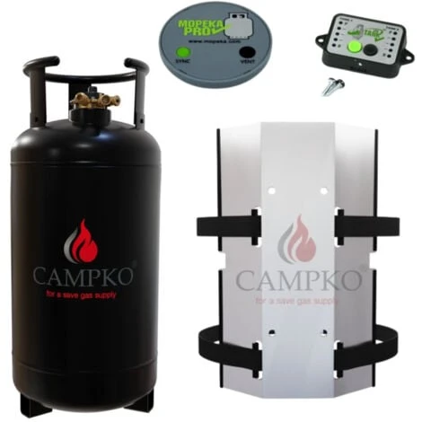 PACK CAMPKO Bouteille GPL Campko 36 L + Support Mural Afficheur Et Jauge Camping Car 3 PACK CAMPKO Bouteille GPL Campko 36 L + Support Mural Afficheur Et Jauge Camping Car
