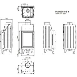 Insert De Cheminée 50 CM BT 7 KW -Ubbink Magasin 75231852 3