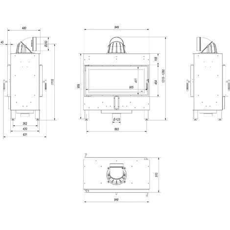 Insert Cheminée LUCY 16 TUNNEL 7 Insert Cheminée LUCY 16 TUNNEL – Image 5