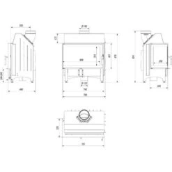 Insert Cheminée ZIBI 12 BS Vitre à Gauche -Ubbink Magasin 75231902 5