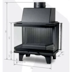 Insert De Cheminée 70 BU 71 CM 7 KW -Ubbink Magasin 75232012 3