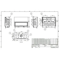 Insert Cheminées à Bois 200 EVO LD Porte Guillotine 22 KW + 8 Bouches Recuperateur De Chaleur -Ubbink Magasin 75232021 5
