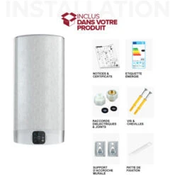 Ariston Velis Evo Dry, Chauffe-Eau Électrique Plat 45 Litres, Technologie Dry, Économique, Fabriqué Pour être Installé En France -Ubbink Magasin 75234670 3
