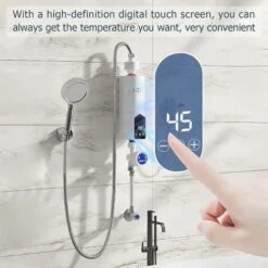 Mini Chauffe-eau électrique Instantané 5500 W, étanche IPX4 Avec Affichage LED Et Pommeau De Douche Chauffe-eau Instantané Thermostatique Pour Salle De Bain Cuisine。 -Ubbink Magasin 76313977 3