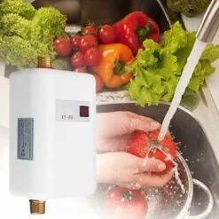 Mini Chauffe-eau électrique Instantané, Chauffe-eau électrique 220 V 3800 W Avec écran Numérique, Chauffe-eau Instantané Sans Réservoir Pour Salle De Bain, Cuisine, Lavage Rouge (blanc) -Ubbink Magasin 76314378 4