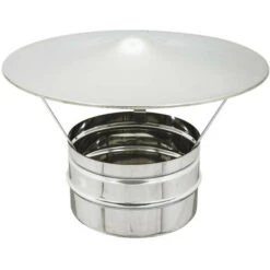 CHAPEAU CHINOIS FIXE EN ACIER INOXYDABLE CHEMINÉE CM.15