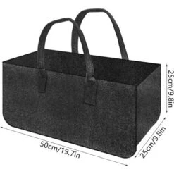 Panier à Bûches Et Sac à Bûches Bois De Chauffage Porte-bûches Toile Cheminée Bois Sac De Transport Extra Grand Porte-Bois De Chauffage Paniers De Bois De Chauffage Intérieurs Pour Camping Sac En Feut -Ubbink Magasin 78386249 3