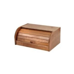 BOÎTE À PAIN EN BOIS FONCÉ Cm, 39X25x17 H,