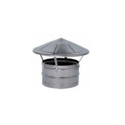 CHEMINÉE CHINOIS FIXE Ronde (raccord Mâle) 25 Cm