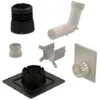 Kit 2 En 1 CHEMILUX B22p-B23p Simple Paroi D80 Noir Entrée Plafond Et Mural - UBBINK - 184448 2 Kit 2 En 1 CHEMILUX B22p-B23p Simple Paroi D80 Noir Entrée Plafond Et Mural - UBBINK - 184448 -Ubbink Magasin 78754080 1