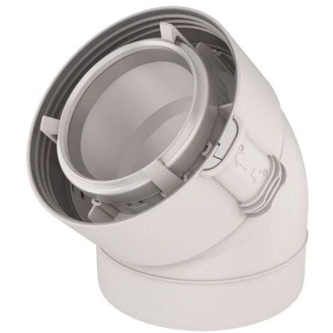 Coude 45° Rolux Condensation 80/125 PPTL/PVC - UBBINK - 229500 3 Coude 45° Rolux Condensation 80/125 PPTL/PVC - UBBINK - 229500