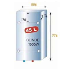 Chauffe-eau électrique Blindé Plat Multi-positions VELIS EVO Blanc 45L - ARISTON - 3623376 -Ubbink Magasin 78760792 3