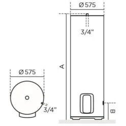 Chauffe-eau électrique DURALIS ACI Hybride Vertical Stable 150L- THERMOR - 272039 6 Chauffe-eau électrique DURALIS ACI Hybride Vertical Stable 150L- THERMOR - 272039 -Ubbink Magasin 78961822 2