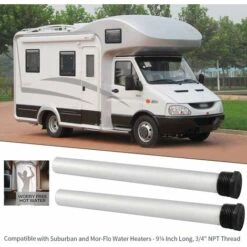 232767 Barre D'anode En Magnésium Pour Chauffe-eau De Camping-car Avec Ruban PTFE Et Outil De Douille, Prolonge La Durée De Vie Du Réservoir De Chauffe-eau– 23,7 Cm De Long Et Filetage De 1,9 Cm (lot -Ubbink Magasin 79397597 4