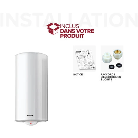 Ariston Sagéo Chauffe Eau électrique Vertical Mural 100 Litres Diamètre 530 Mm - Résistance Stéatite - Conçu Et Fabriqué Pour être Installé En France. 5 Ariston Sagéo Chauffe Eau électrique Vertical Mural 100 Litres Diamètre 530 Mm - Résistance Stéatite - Conçu Et Fabriqué Pour être Installé En France. – Image 3