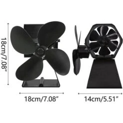 Ventilateur De Poêle Ventilateur De Poêle à Bois Ventilateur De Cheminée Ventilateur Thermodynamique à Deux Têtes -Ubbink Magasin 80283840 3