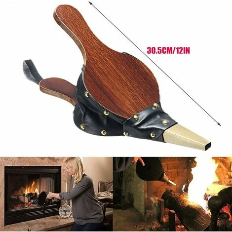 Soufflet Pour Cheminée Souffleur À Bois Vintage Soufflet De Cheminée Intérieur Souffleur Feu De Bois Soufflet À Bois Souffleur 30.5 12.5cm Pour Barbecue Soufflet Feu Plein Air Pique-Nique Zhuoxuan 4 Soufflet Pour Cheminée Souffleur À Bois Vintage Soufflet De Cheminée Intérieur Souffleur Feu De Bois Soufflet À Bois Souffleur 30.5 12.5cm Pour Barbecue Soufflet Feu Plein Air Pique-Nique Zhuoxuan – Image 2