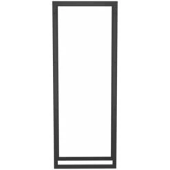 Portant De Bois De Chauffage | Porte Bûches Et Range Bûches Noir Mat 50x28x132 Cm Acier 93168 -Ubbink Magasin 81167980 3