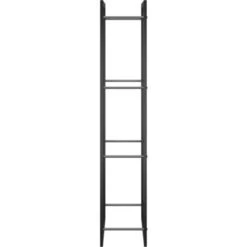 Portant De Bois De Chauffage | Porte Bûches Et Range Bûches Noir Mat 50x28x132 Cm Acier 93168 -Ubbink Magasin 81167980 4