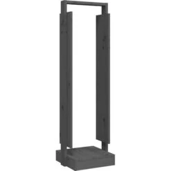 Porte-bûches | Abri Bûches Range Bûches Gris 33,5x30x110 Cm Bois Massif De Pin 85787 -Ubbink Magasin 81168128 2