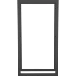 Portant De Bois De Chauffage | Porte Bûches Et Range Bûches Noir Mat 50x28x94 Cm Acier 16251 -Ubbink Magasin 81168240 3