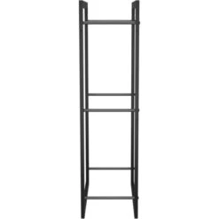 Portant De Bois De Chauffage | Porte Bûches Et Range Bûches Noir Mat 50x28x94 Cm Acier 16251 -Ubbink Magasin 81168240 4
