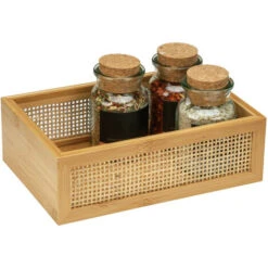 Panier De Rangement Pour Salle De Bain WENKO Modèle Allegre, Panier De Rangement Décoratif De Style Bohème En Bambou Et Rotin Tressé, Rangement Salle De Bain, Taille L, DIM 22 X 7 X 15 Cm 9 Panier De Rangement Pour Salle De Bain WENKO Modèle Allegre, Panier De Rangement Décoratif De Style Bohème En Bambou Et Rotin Tressé, Rangement Salle De Bain, Taille L, DIM 22 X 7 X 15 Cm -Ubbink Magasin 81170768 3