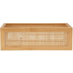 Panier De Rangement Pour Salle De Bain WENKO Modèle Allegre, Panier De Rangement Décoratif De Style Bohème En Bambou Et Rotin Tressé, Rangement Salle De Bain, Taille L, DIM 22 X 7 X 15 Cm 11 Panier De Rangement Pour Salle De Bain WENKO Modèle Allegre, Panier De Rangement Décoratif De Style Bohème En Bambou Et Rotin Tressé, Rangement Salle De Bain, Taille L, DIM 22 X 7 X 15 Cm -Ubbink Magasin 81170768 5