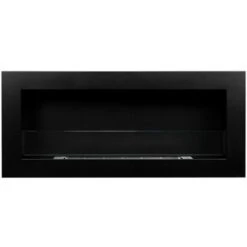 Cheminée Murale écologique Au Bioéthanol Avec Verre Livorno Black -Ubbink Magasin 81623694 4