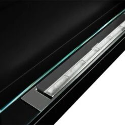 Cheminée Murale écologique Au Bioéthanol Avec Verre Livorno Black -Ubbink Magasin 81623694 5