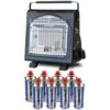 Chauffage à Gaz Portable 1700W + 8 Cartouches Gaz 2en1 Réchaud ALPEN Camping Basses Températures -Ubbink Magasin 81818066 1