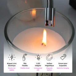 Briquet Arc Electirque - Embout Flexible - Magnétique - Rechargeable USB 9 Briquet Arc Electirque - Embout Flexible - Magnétique - Rechargeable USB -Ubbink Magasin 81923349 3