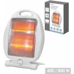 Chauffage A Quartz 400w/800w Radiateur Electrique Chauffage Electrique 26x8xh38cm -Ubbink Magasin 82131315 4