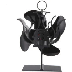 Ventilateur De Cheminée à Cycle Thermique à économie D'énergie Ventilateur De Salon Domestique Non électrique, Ventilateur Thermique De Cheminée 4 Feuilles -Ubbink Magasin 83753383 4