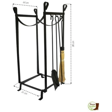 Serviteur De Cheminée - Porte Bûches 4 Serviteur De Cheminée - Porte Bûches – Image 2