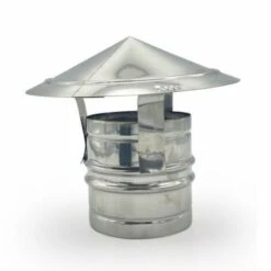 Chapeau De Pluie Simple Paroi Pot De Chemine Pour Chemine 80 Mm