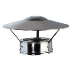 Chemine Double Paroi Avec Chapeau De Pluie 80-130 Mm