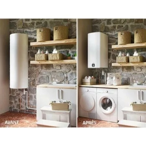 SAUTER Chauffe-eau électrique Connecté GUELMA 120L Blanc - Compact, Installation Verticale 5 SAUTER Chauffe-eau électrique Connecté GUELMA 120L Blanc - Compact, Installation Verticale – Image 3