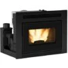 Insert A' Pellets Comfort Idro L80 En Fonte Noire Avec Vitre Panoramique 19 Kw Pour 500 M Chauffe' -Ubbink Magasin 86884885 1