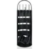 AUFUN Ensemble De Cheminée En Acier Inoxydable 5 Pièces Ensemble D'accessoires, Noir -Ubbink Magasin 87110782 1