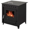 POÊLE À BOIS AVEC FOUR LEO 12KW BÛCHES 45CM - Acier -Ubbink Magasin 87795540 1