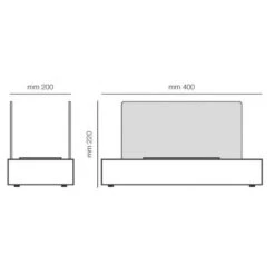 Cheminée Bio De Table Cremona 1500W Blanc Tecno Air System -Ubbink Magasin 88185193 3